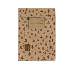 Sešit linkovaný - A5 - kraft - Chata